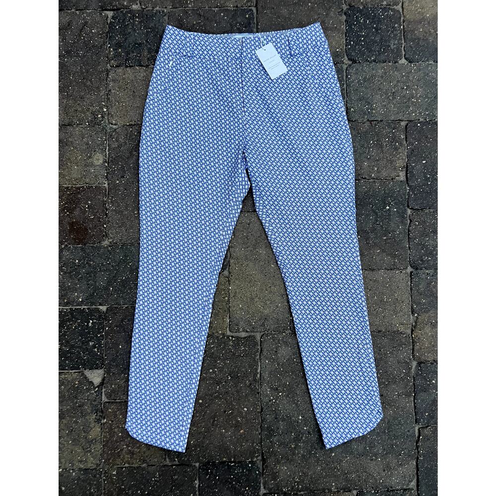 NWT Peter Millar blue print activewear golf stretch pants size 4 - Picture 2 of 7